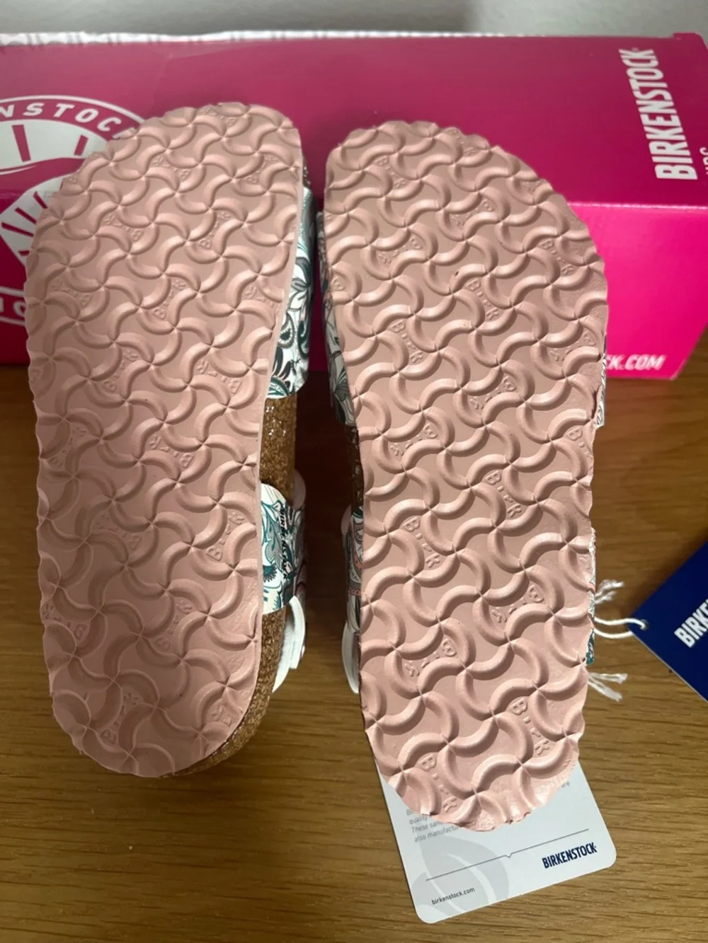 Birkenstock Rio Kids Paisley Light Rose Sandals Size 30 US K 12